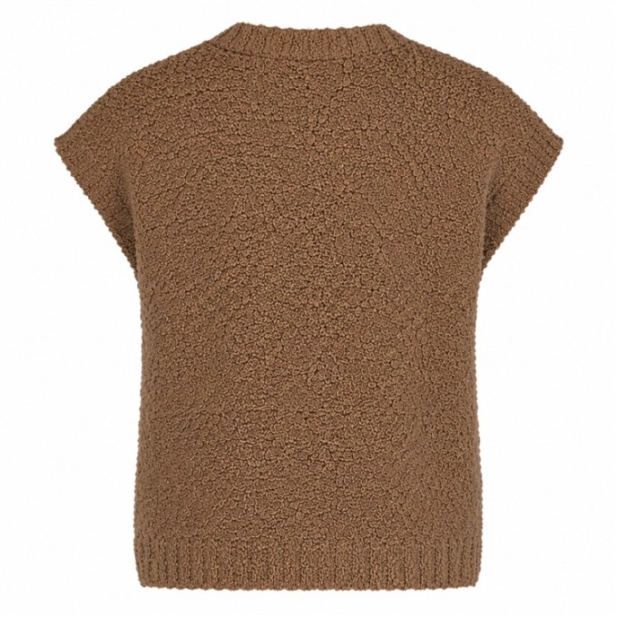 Red Button vest mouwloos boucle SRB5074 Mud Red Button vest mouwloos boucle SRB5074 Mud